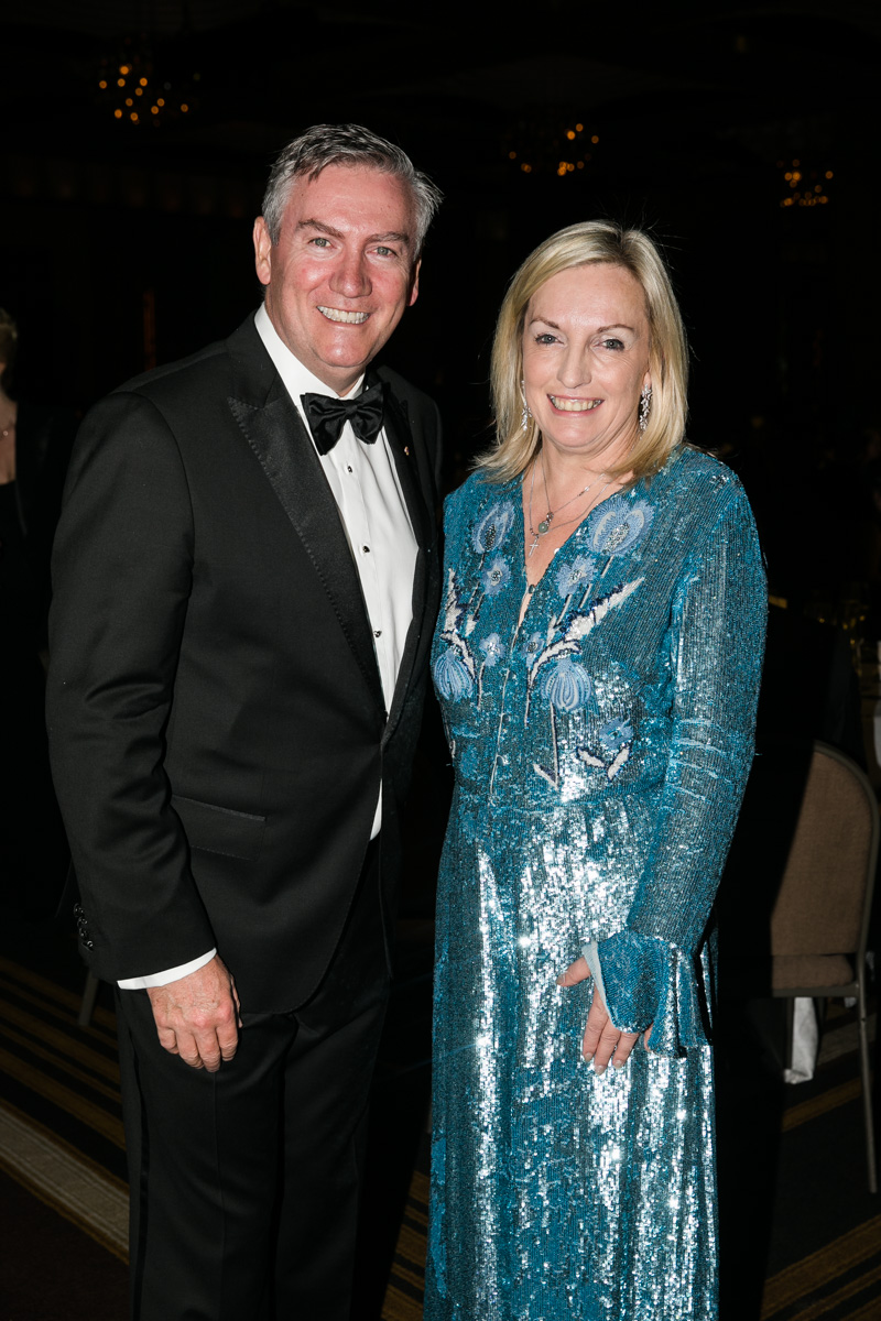 Eddie McGuire and Christine Holgate, CEO of Australia Post