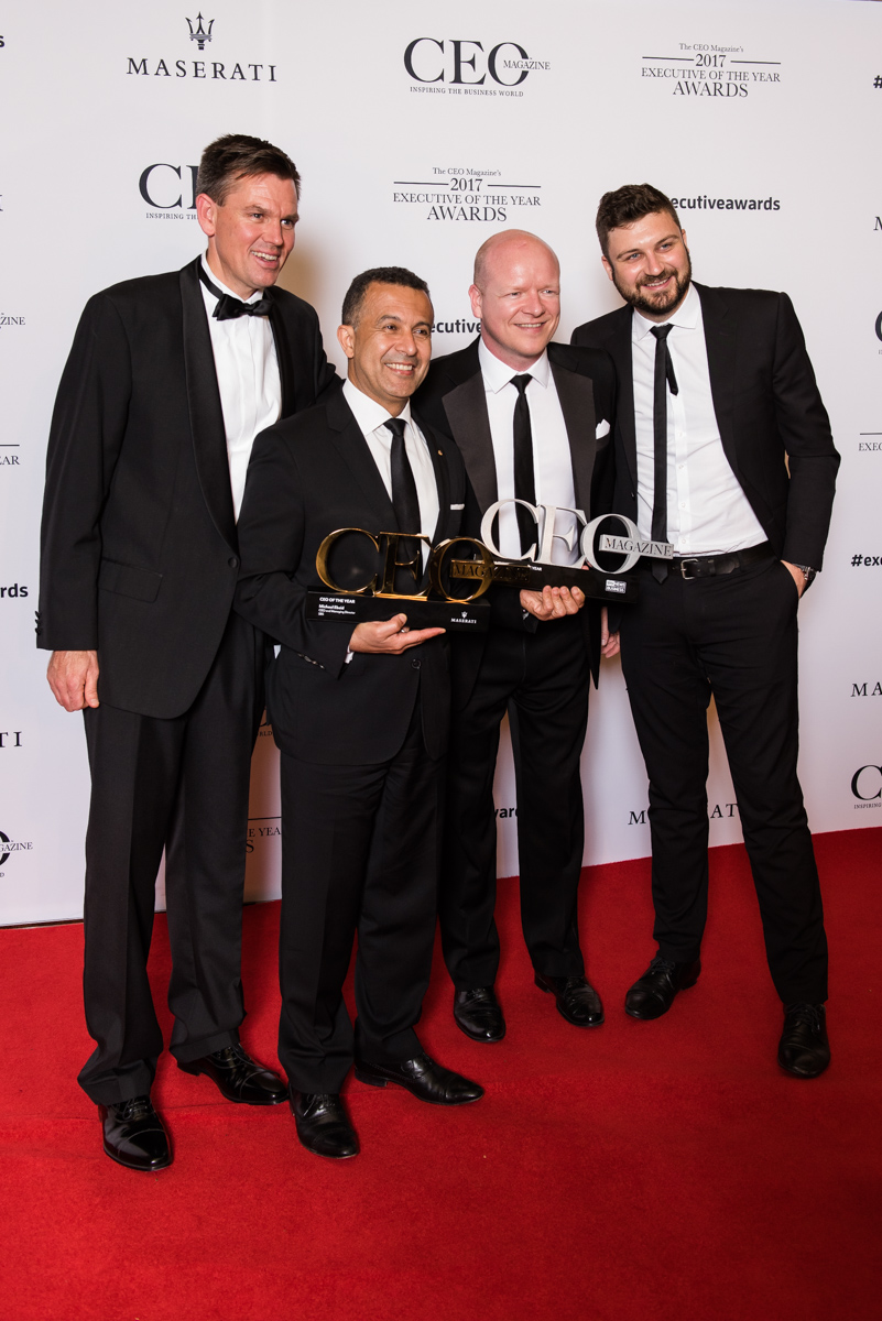 Michael Ebeid hits the red carpet with his SBS colleagues.