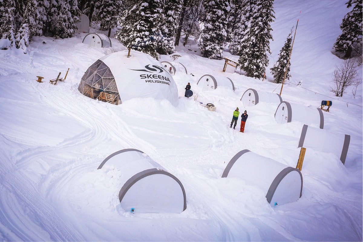 Canadian heli-skiing’s first foray into glamping