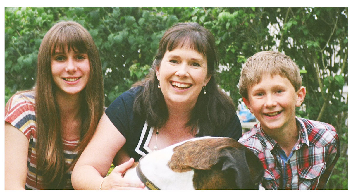 Julie Deane, Founder of The Cambridge Satchel Company and her children