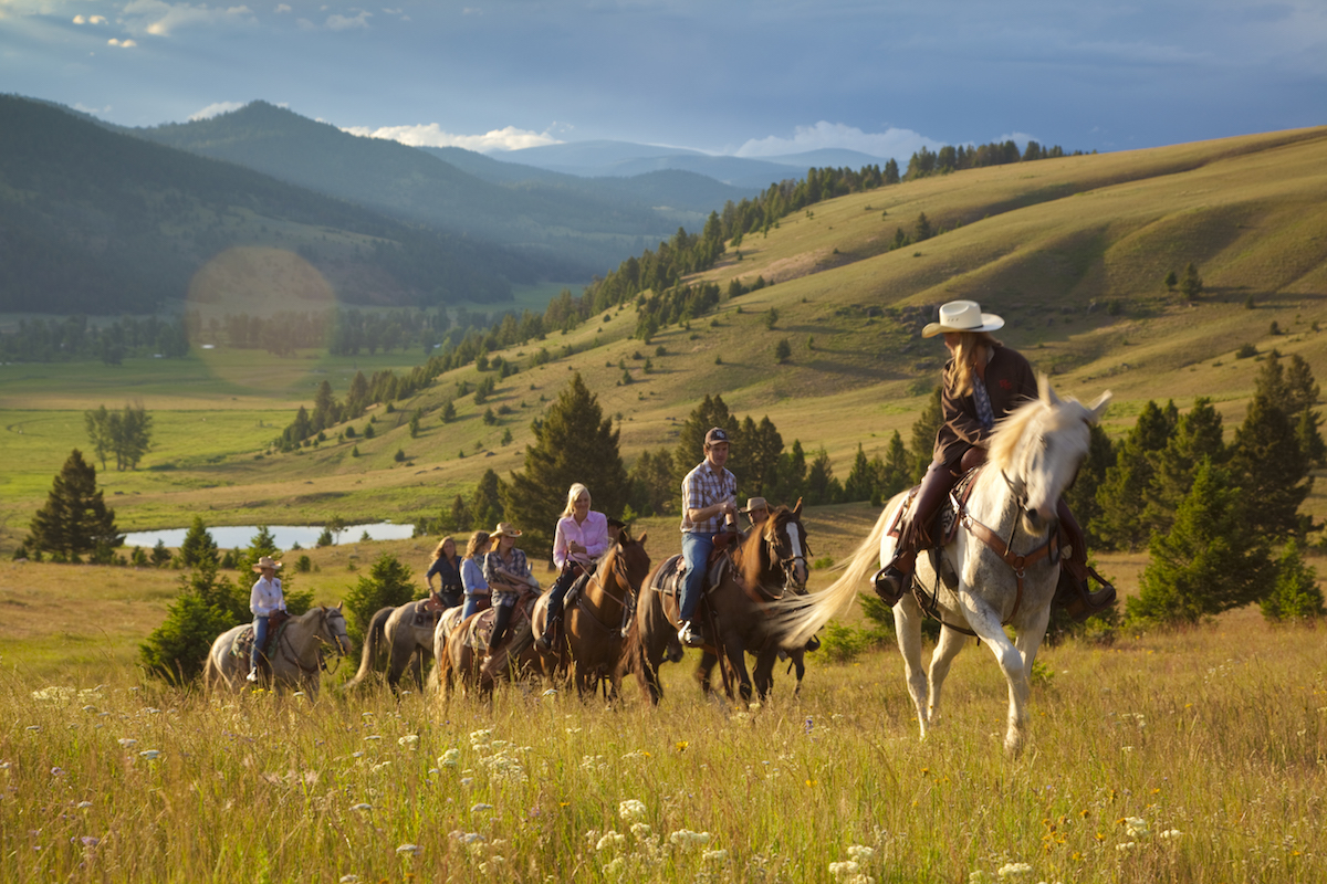 riding horses at The Ranch at Rock Creek