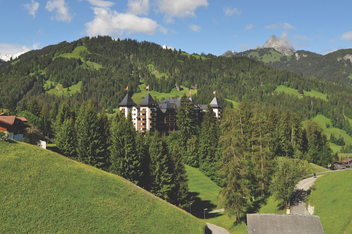 The exclusive Alpina Gstaad nestled in the forest