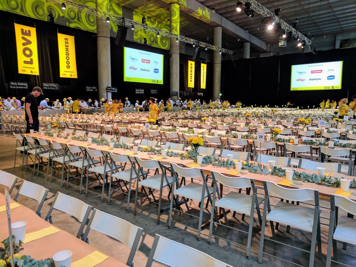 OZHarvest prepares for over 1000 guests attending the CEO CookOff at The Cutaway, Barangaroo.