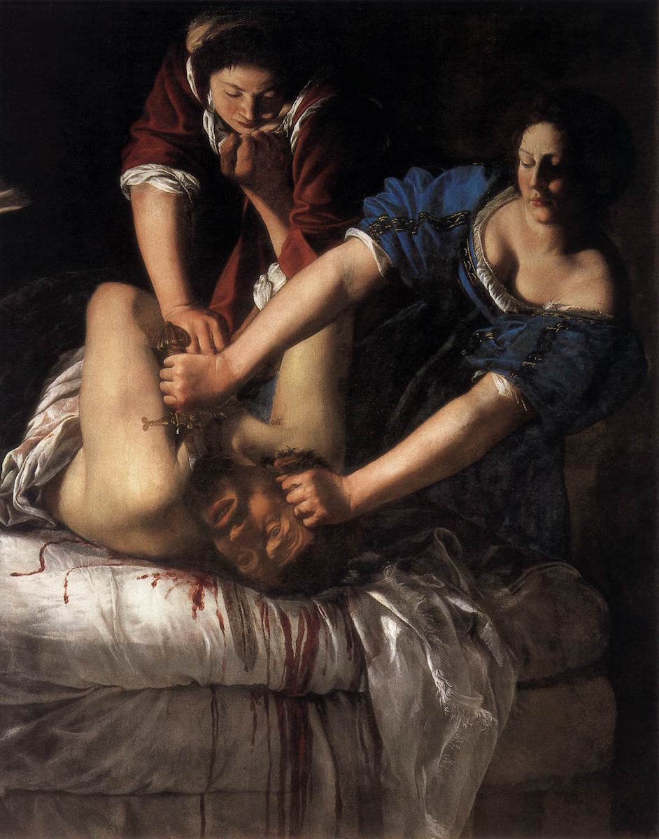 Artemisia Gentileschi's Judith slaying Holofernes
