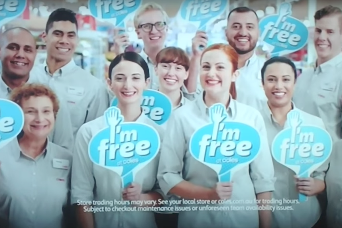 Coles' 'I'm free' ad