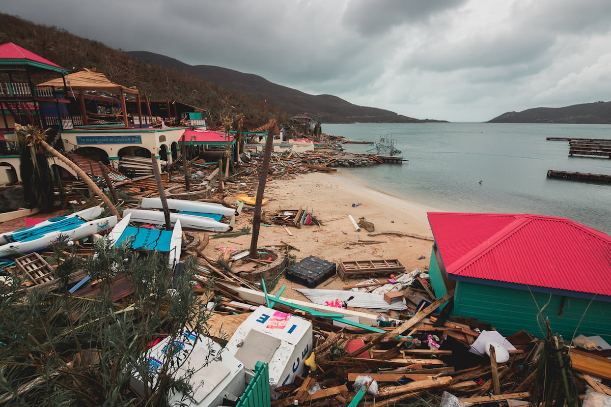 Devastation in the Virgin Islands after Hurricane Irma