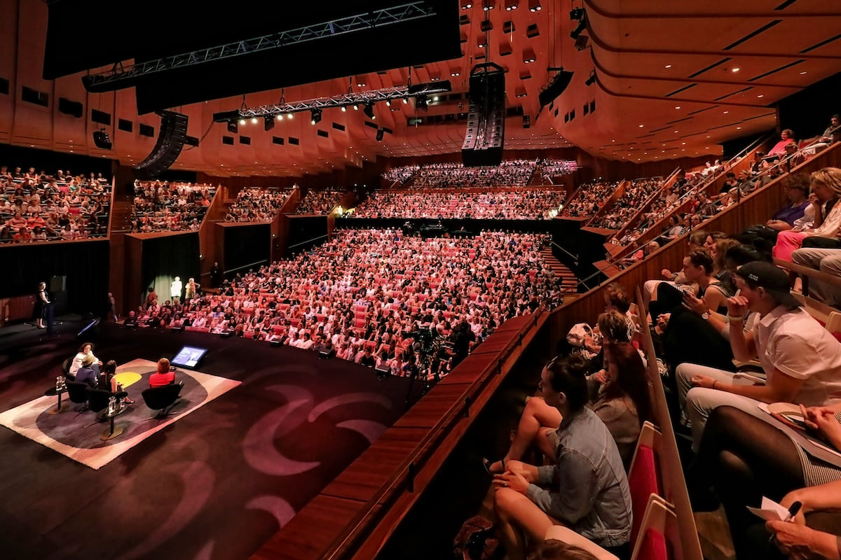 The Sydney Opera House was packed for the All About Women event series. Image credit Prudence Upton.