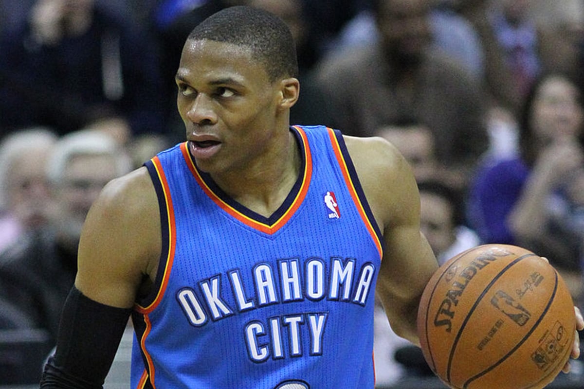 Russell Westbook of the Oklahoma City Thunder