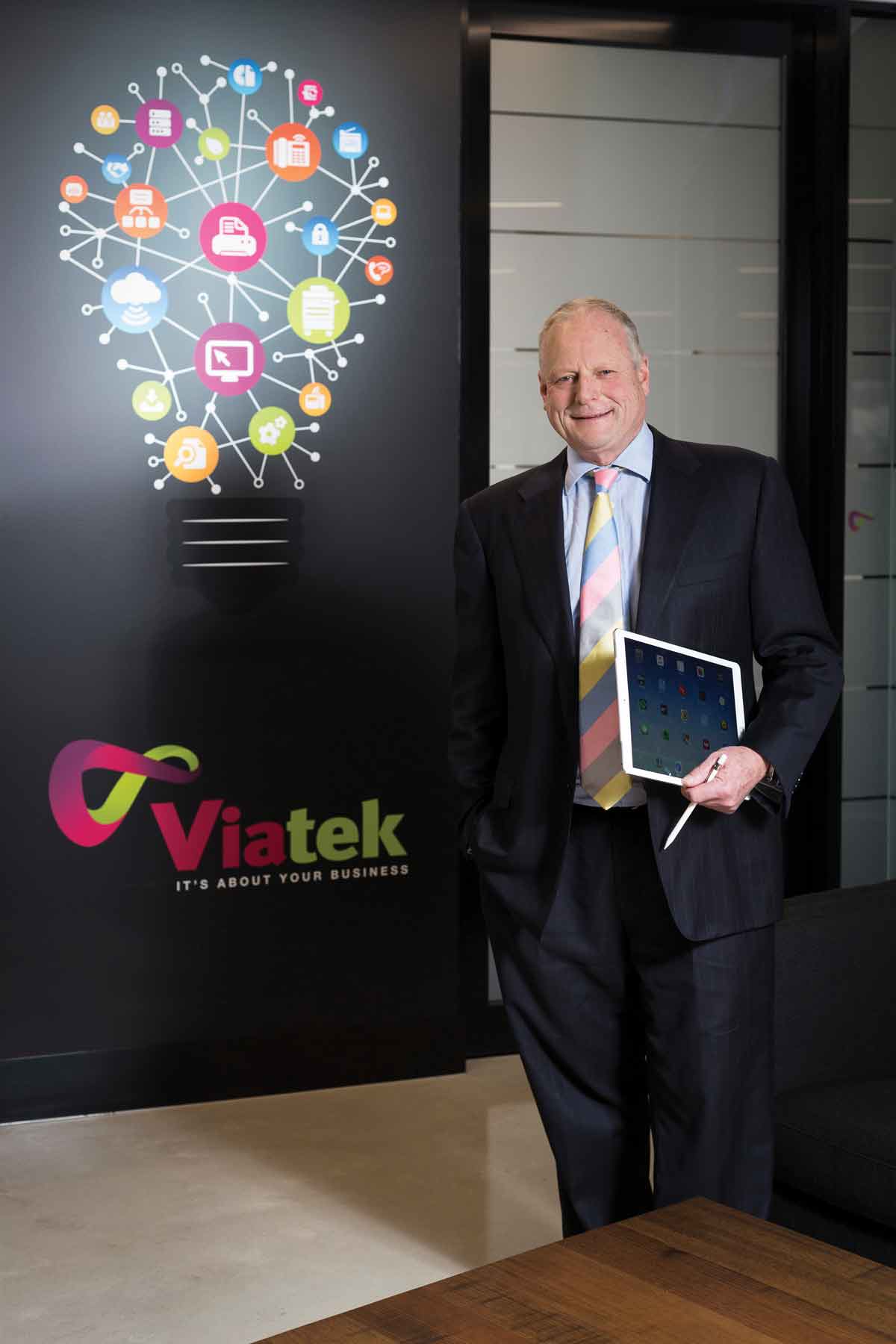Michael Doery, CEO	of Viatek