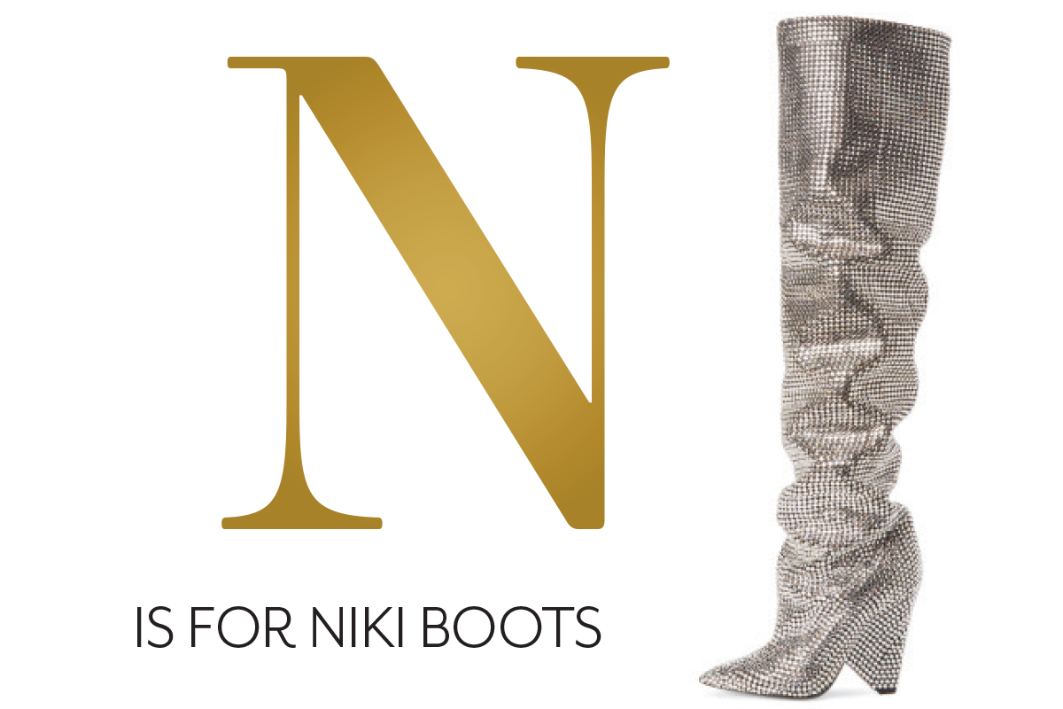 Saint Laurent Niki thigh-high boots 