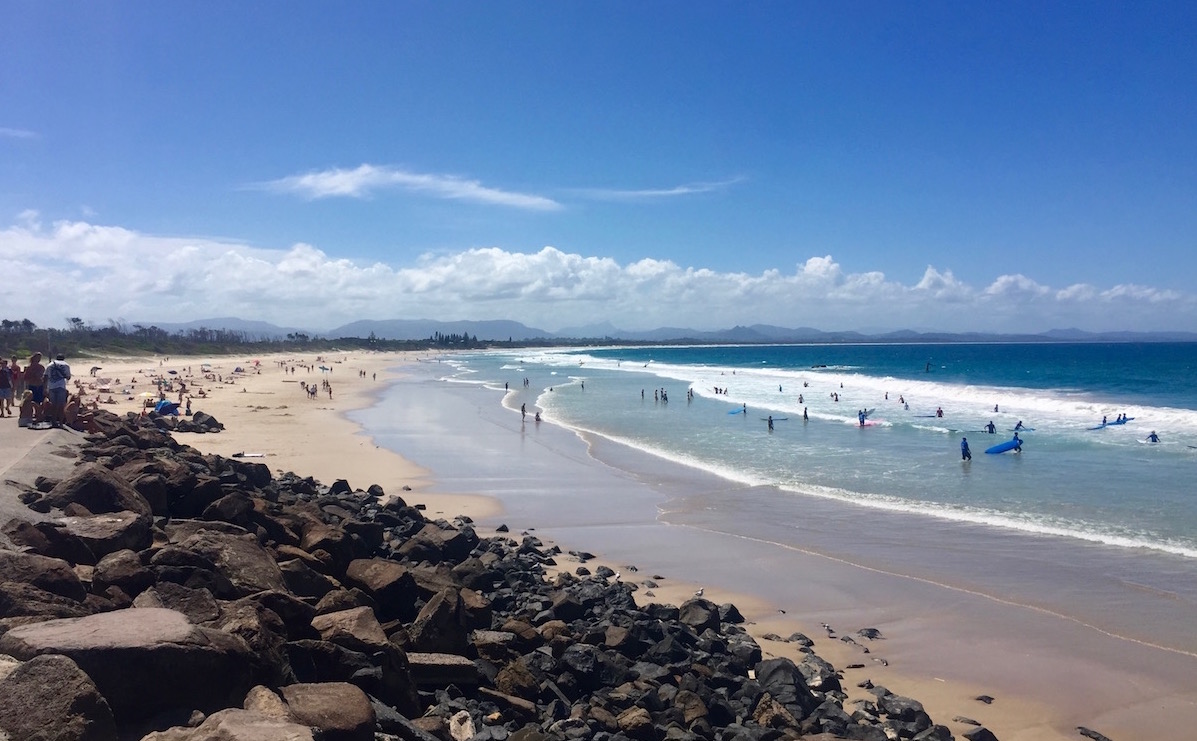 Main Beach at Byron Bay.