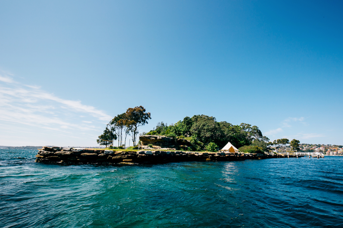 Flash Camp set up a pop-up hotel on Clark Island