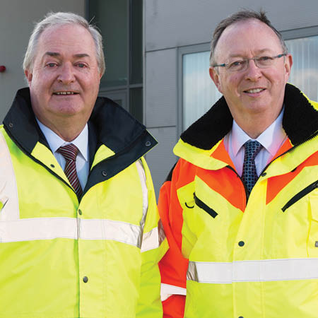 Photo of Cathal and Harry Hughes - Chairman & MD of Portwest