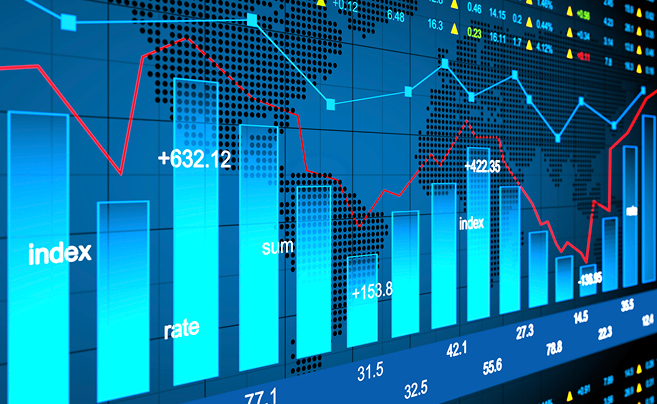 Stock market downturn image