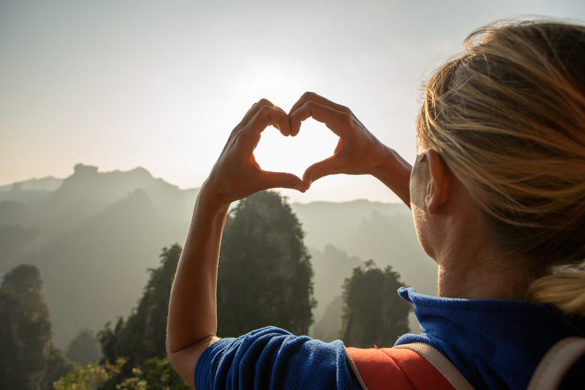 Young woman loving nature Self-respect is the starting point for effective self-leadership