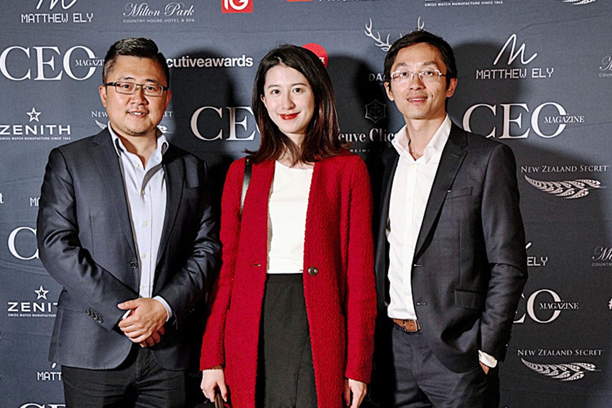 Stephen Sun, Vanessa Yang and Isaac Huo