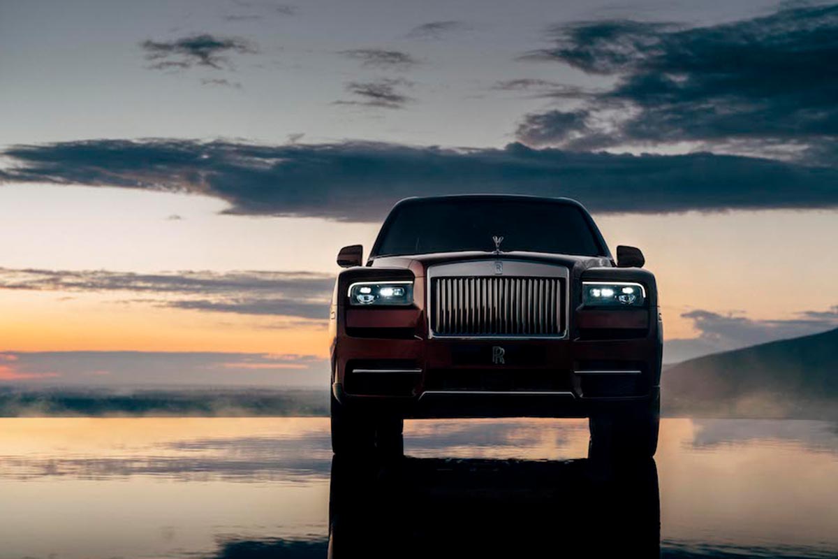 Mountain climbing in a Rolls-Royce SUV