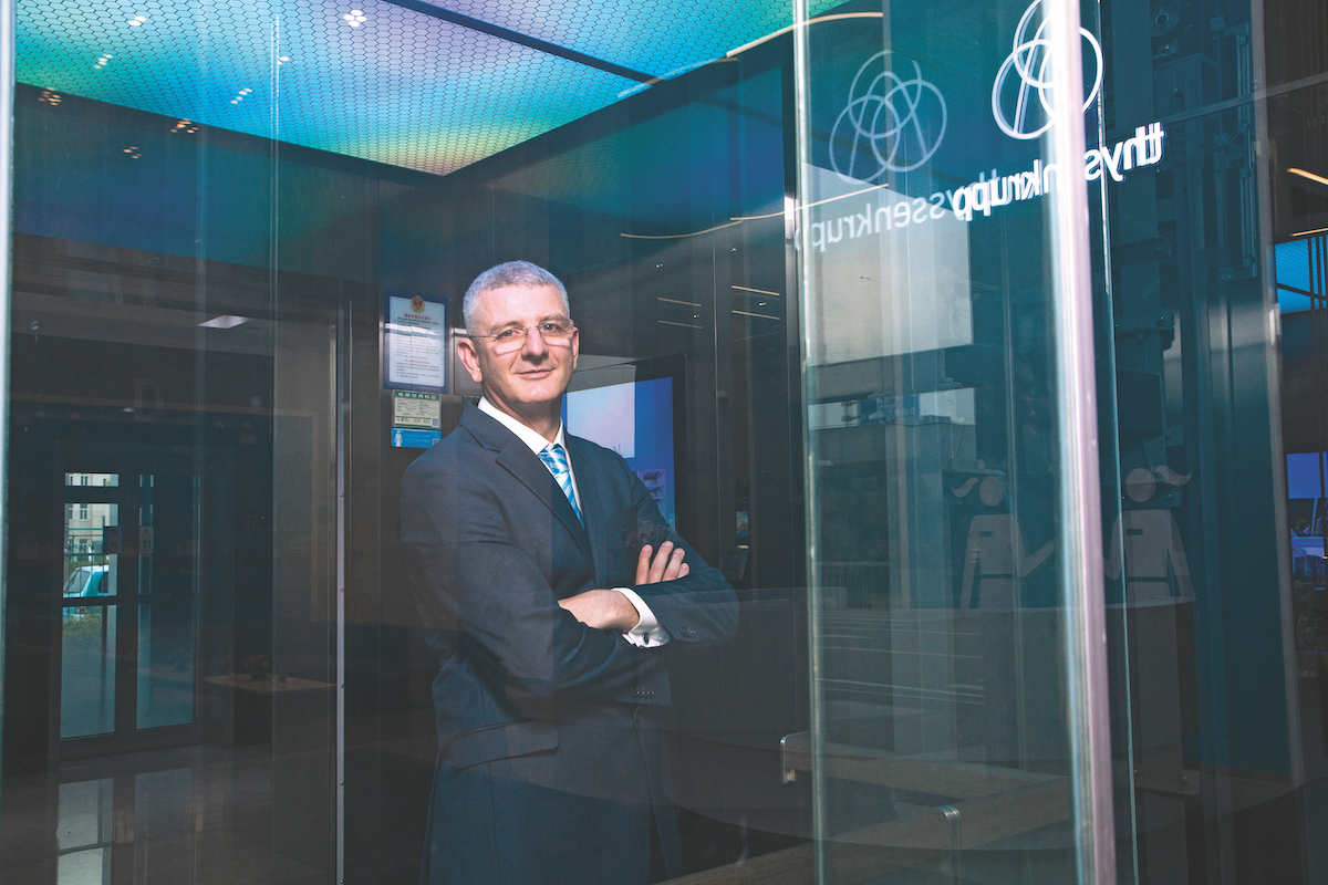 Jurgen Bohler CEO Asia Pacific of thyssenkrupp Elevator China