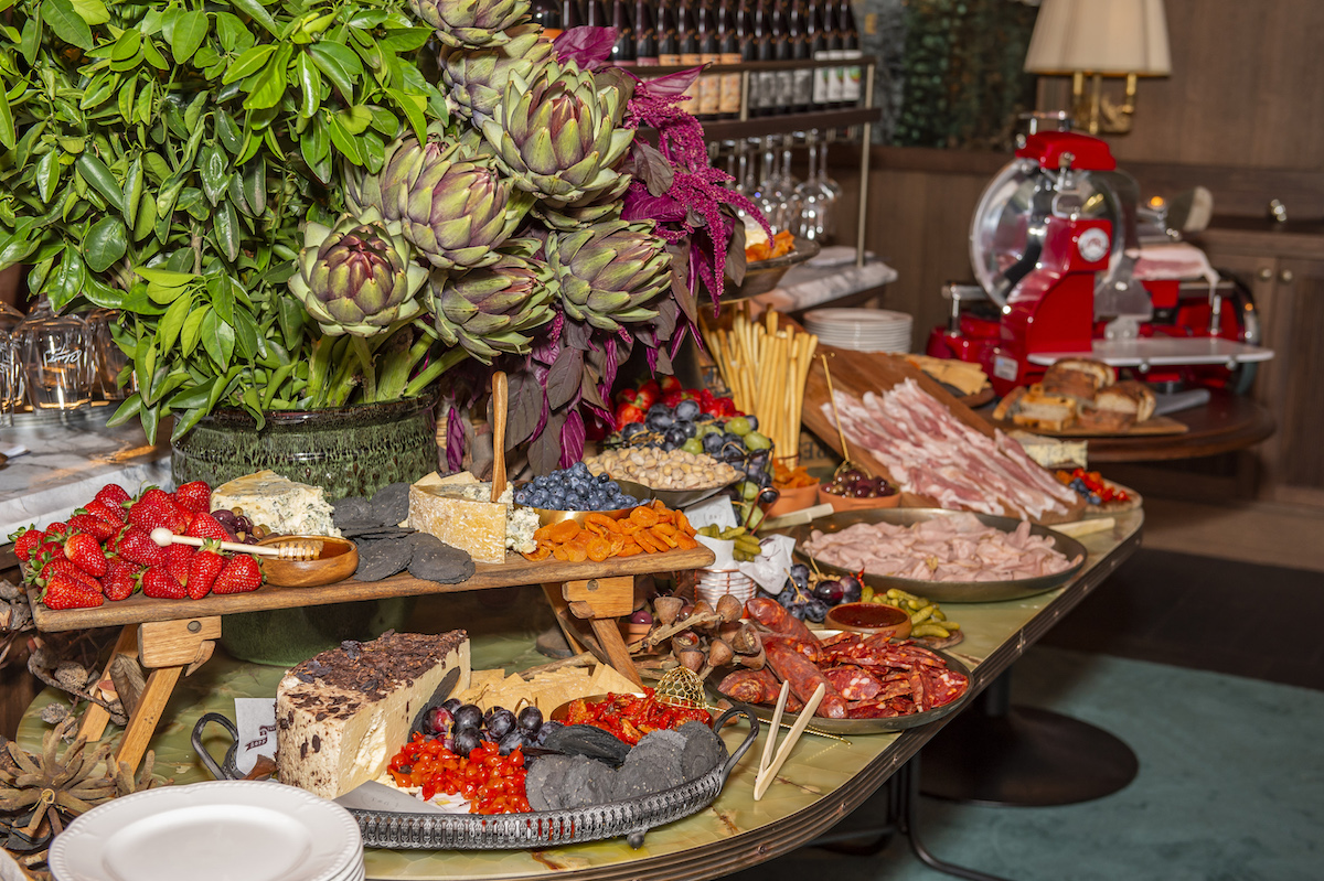 The cheese and charcuterie station was a highlight of the evening.