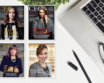 Four covers of The CEO Magazine's March editions