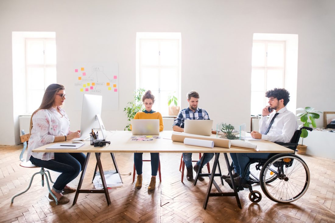 Wheelchair workplace