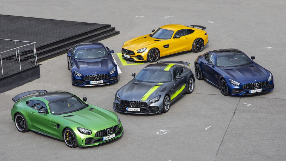 Mercedes-AMG GT Familie und AMG GT R PRO Presse Fahrvorstellung. Hockenheimring 2019 //Mercedes-AMG GT Family and AMG GT R PRO Press Test Drive. Hockenheimring 2019