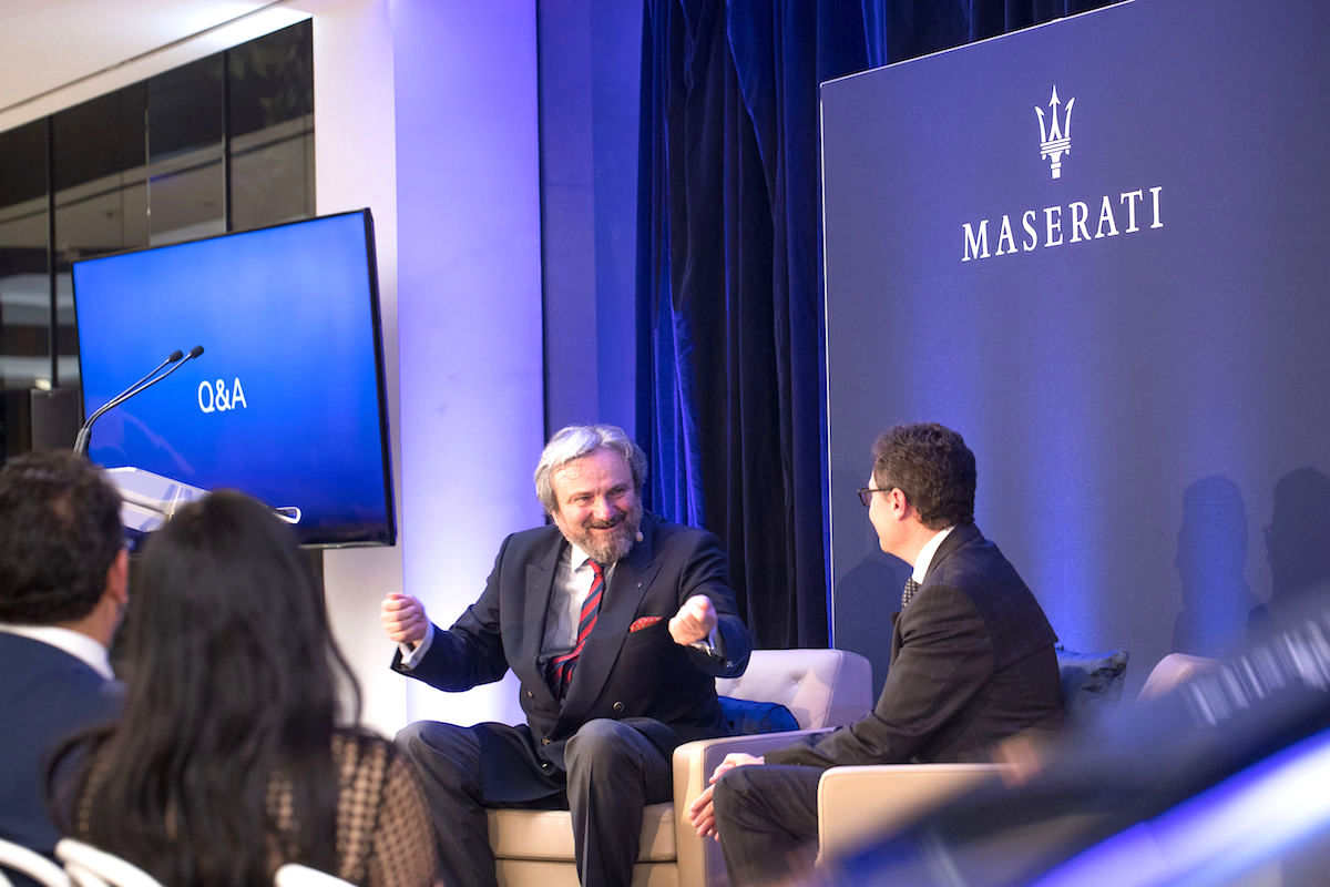 Dr Adolfo Orsi Jnr and Glen Sealey, COO of Maserati Australia and New Zealand