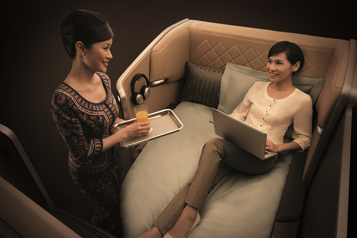 First class flights Singapore Airlines