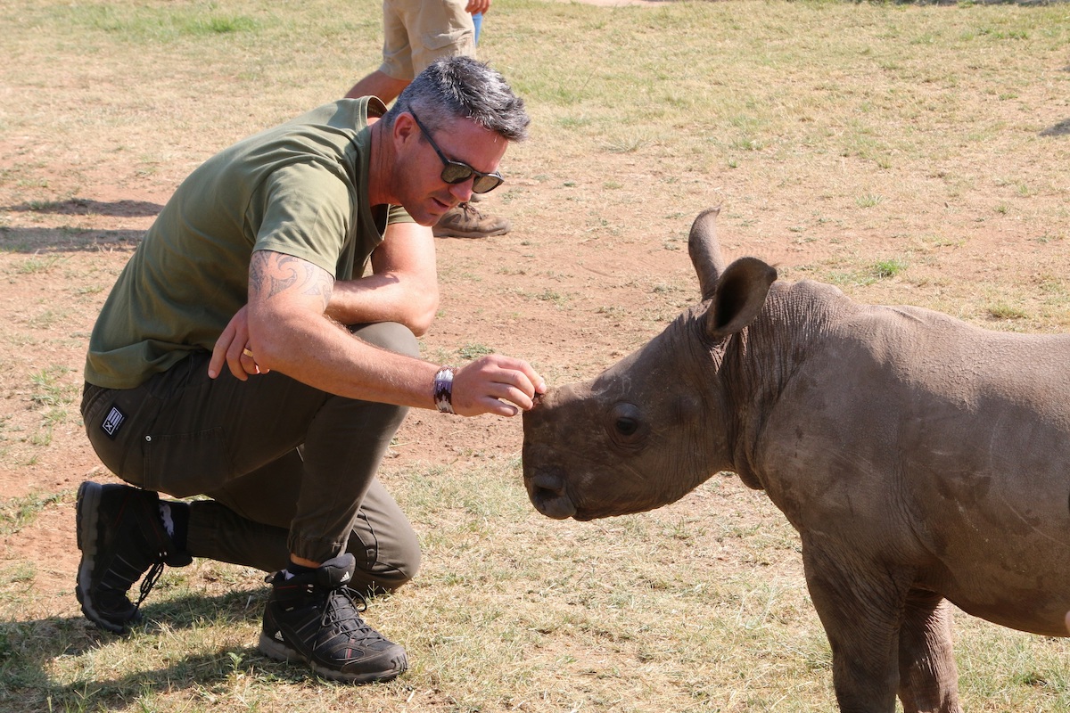 KP with rhino