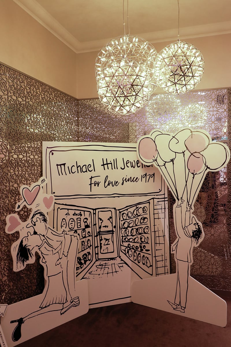 Sir Michael Hill celebrates 40th anniversary.