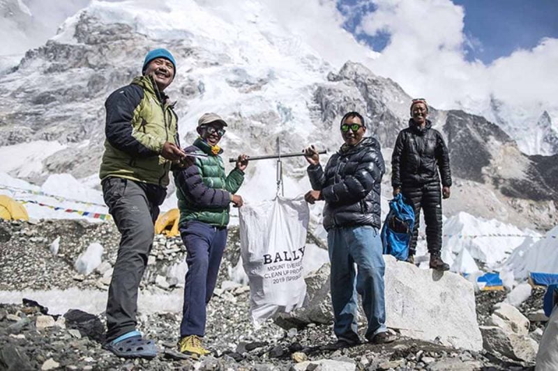 Bally removes two tonnes of rubbish from Mount Everest in history first