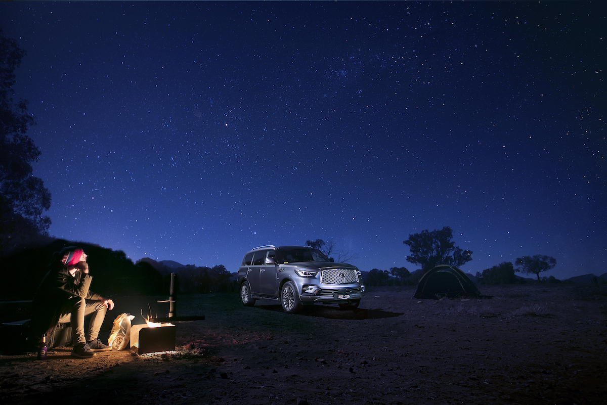 Starry night sky Warrumbungles National Park