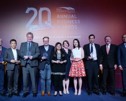 Winners of British Chamber of Commerce Singapore Annual Business Awards