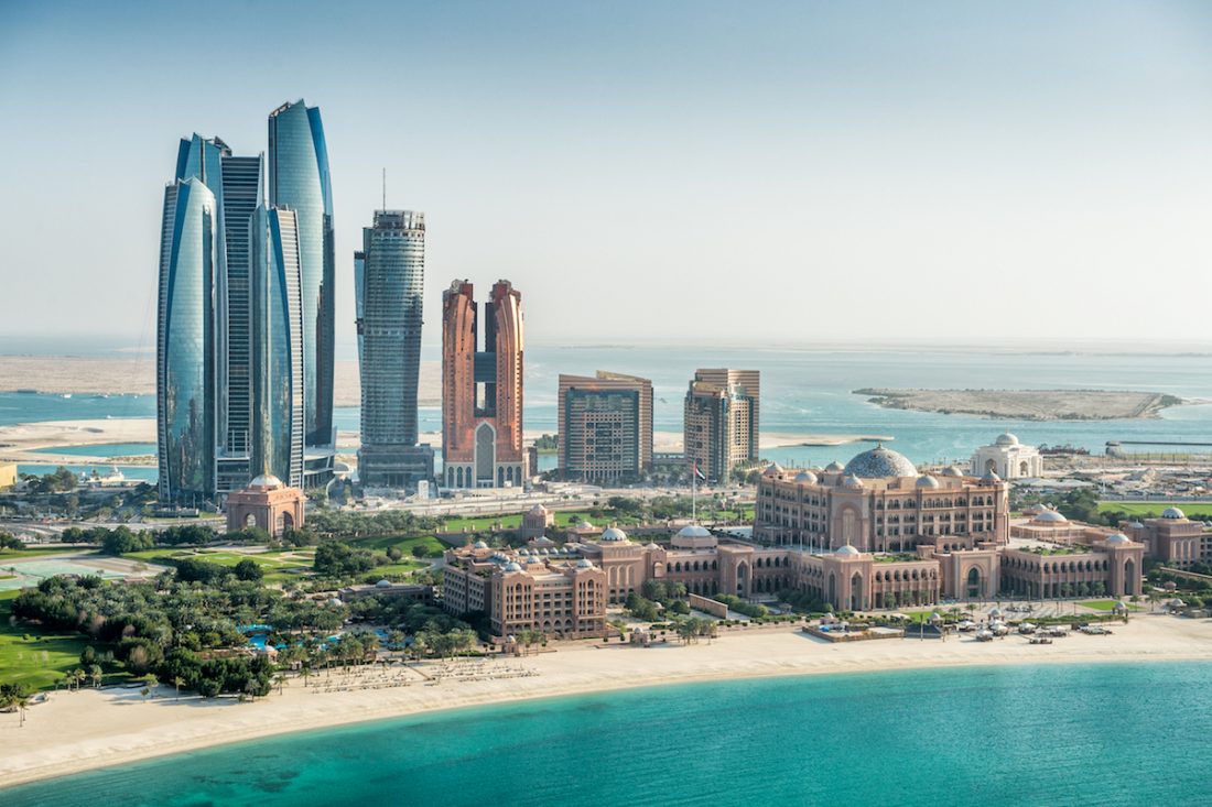 Sea and skyscrapers in Abu Dhabi Sea and skyscrapers in Abu Dhabi