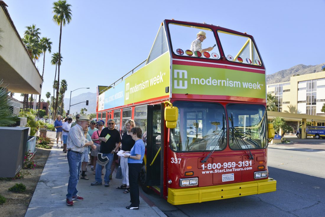 Bus-Tour-loading-David-A-Lee Modernism Week