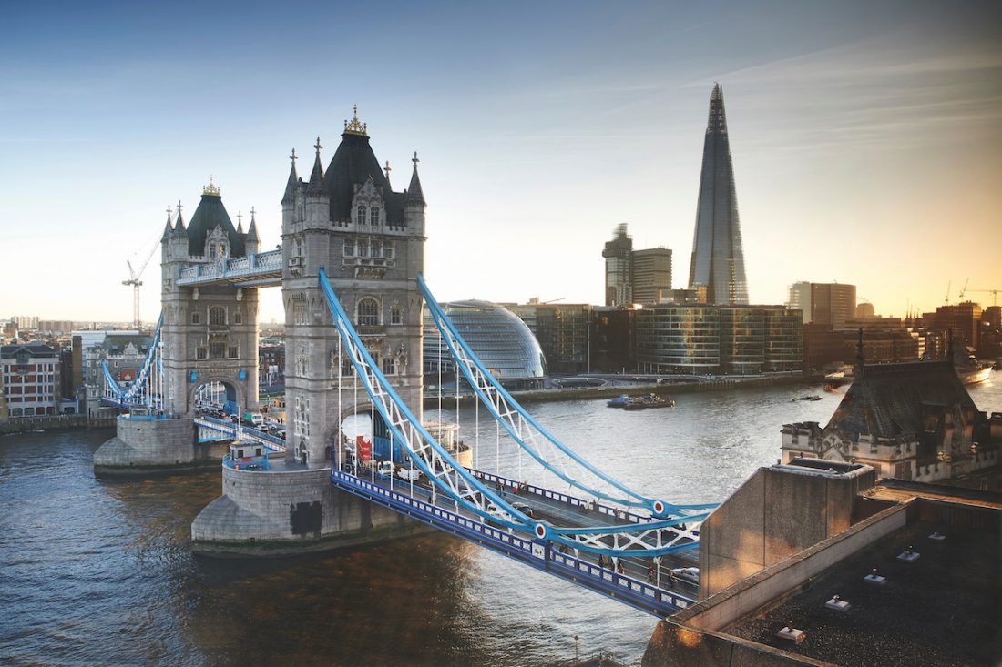 Tower Bridge and The Shard, London, UK gen Z trends