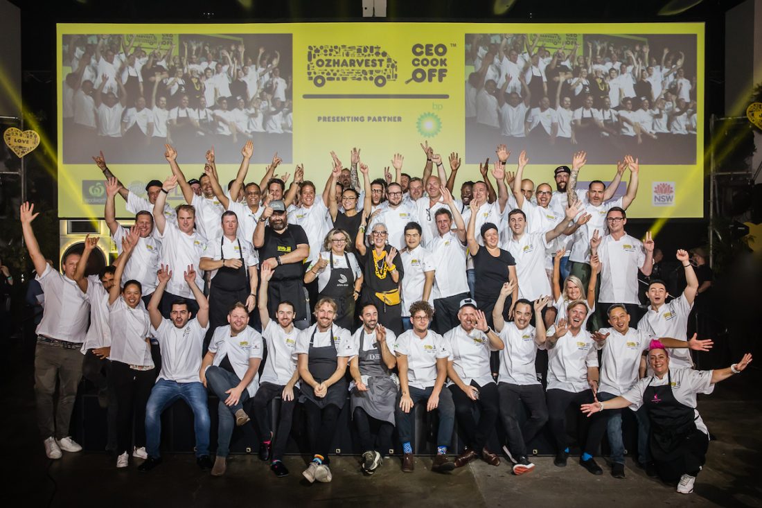 OzHarvest CEO CookOff chefs OzHarvest CEO CookOff chefs