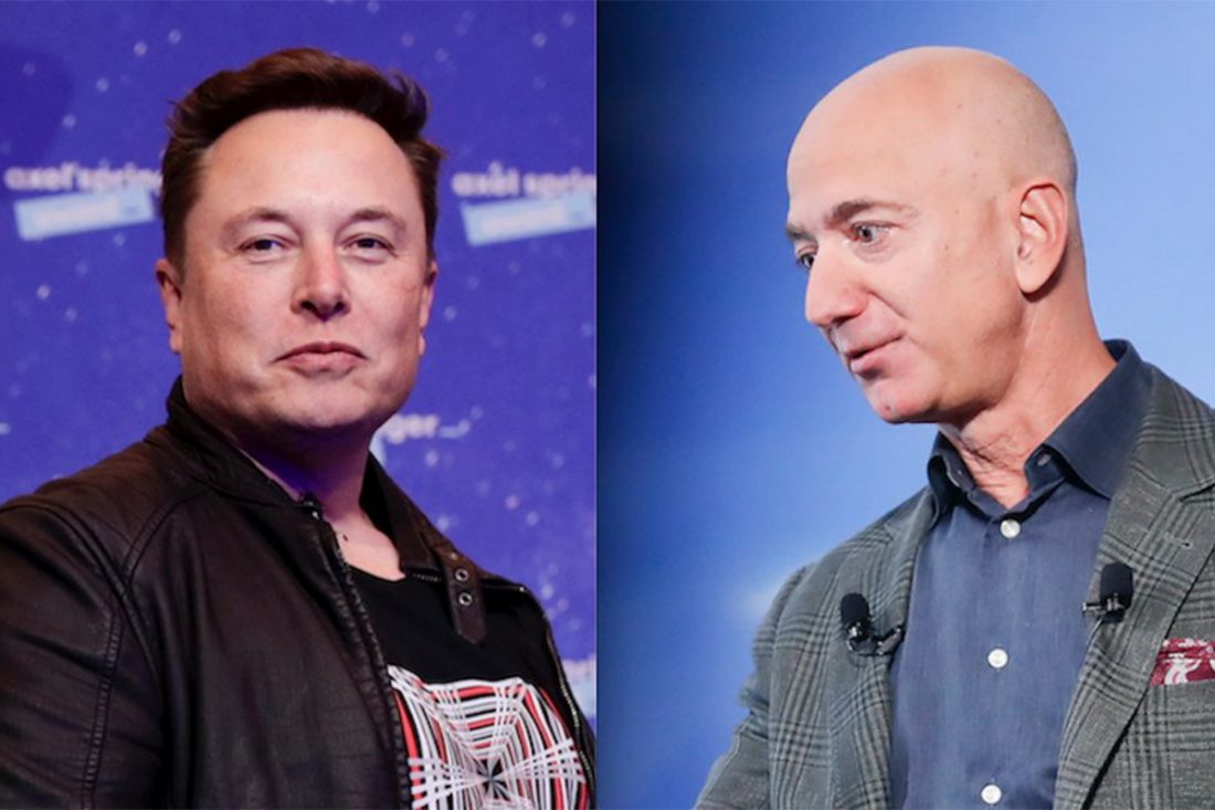 amazone, tesla, elon musc, jeff bezos