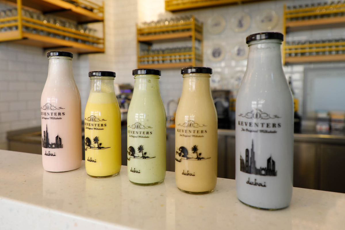 A collection of Keventers milkshakes