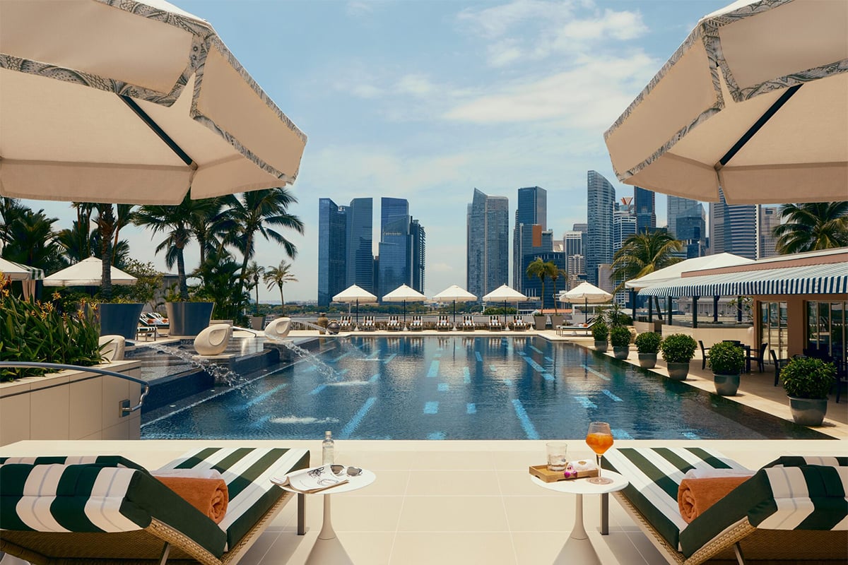 The Mandarin Oriental Singapore luxury hotel